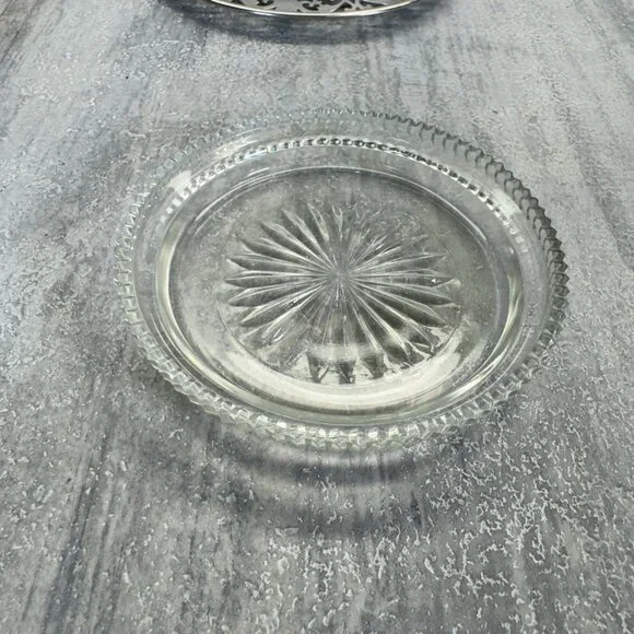 Vtg Roden Brother Sterling Silver Ashtray With Glass Insert 53 Grams 1.9 Fl Oz - Picture 5 of 11